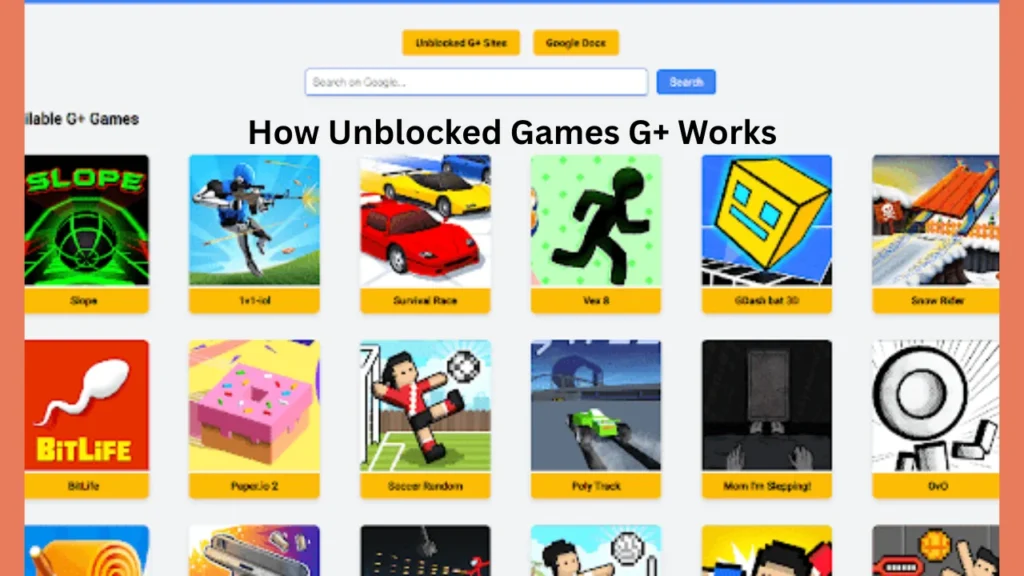 How Unblocked Games G+ Works
