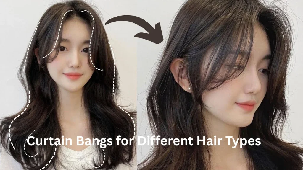Curtain Bangs for Different Hair Types